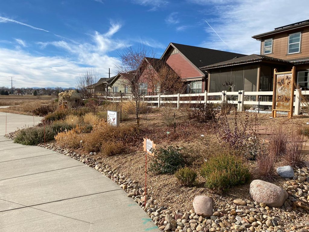 This HOA community in Colorado waits until spring to do their garden clean-up.