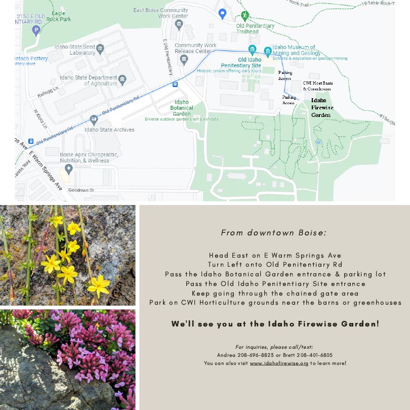 How to visit the Idaho Firewise Demonstration Garden in Boise - an official Plant Select Demonstration Garden