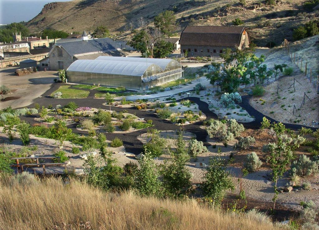 Aerial view of a fire resilient landscape